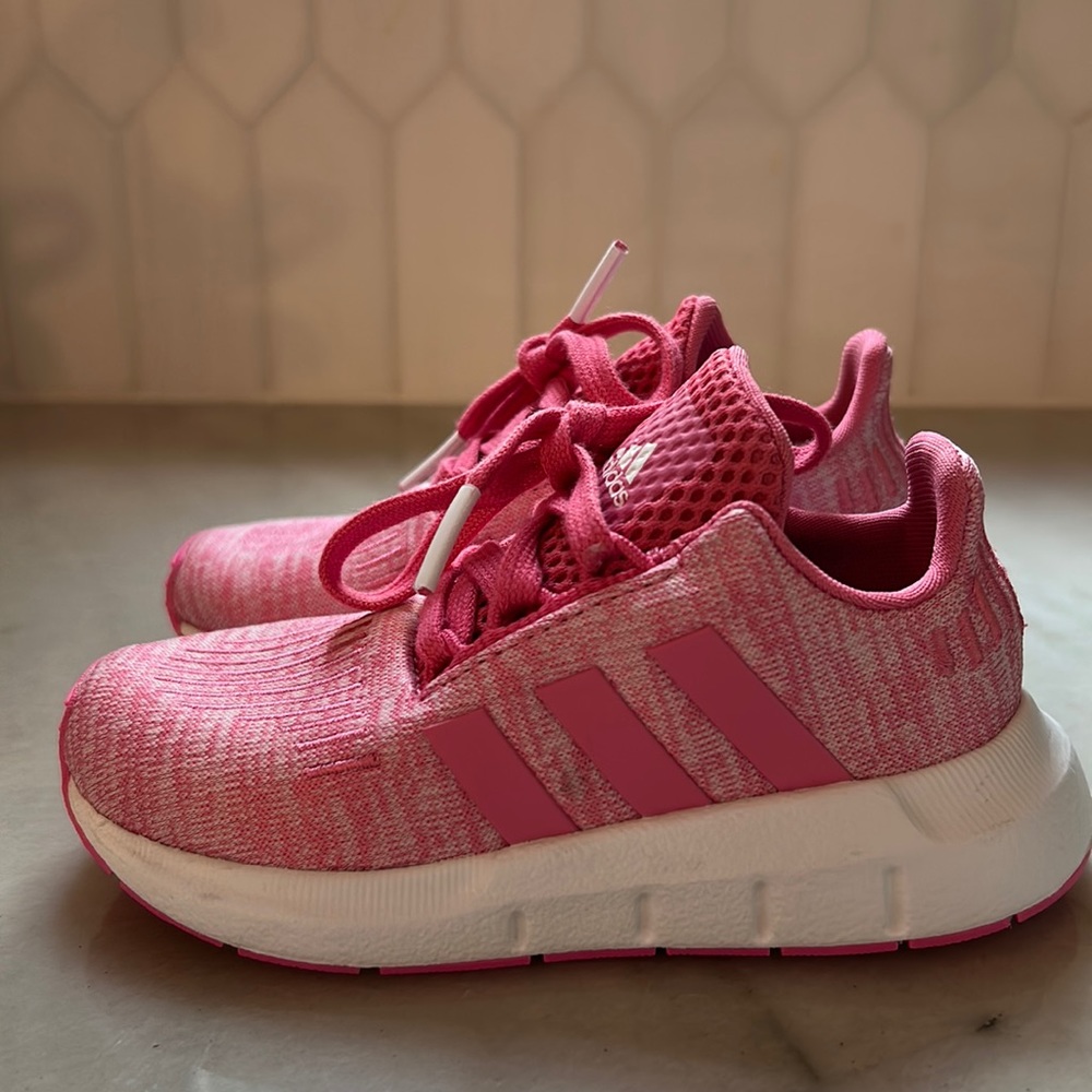 Toddler pink adidas sneakers size 7